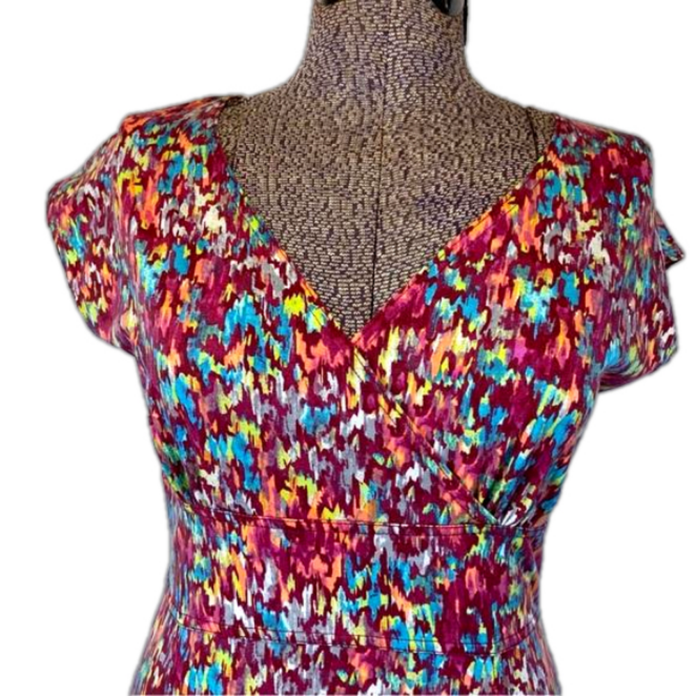 Royal Robbins Cotton Dress Jersey Knit Stretch Rainbow Althleisure Med Gorpcore - Picture 2 of 16